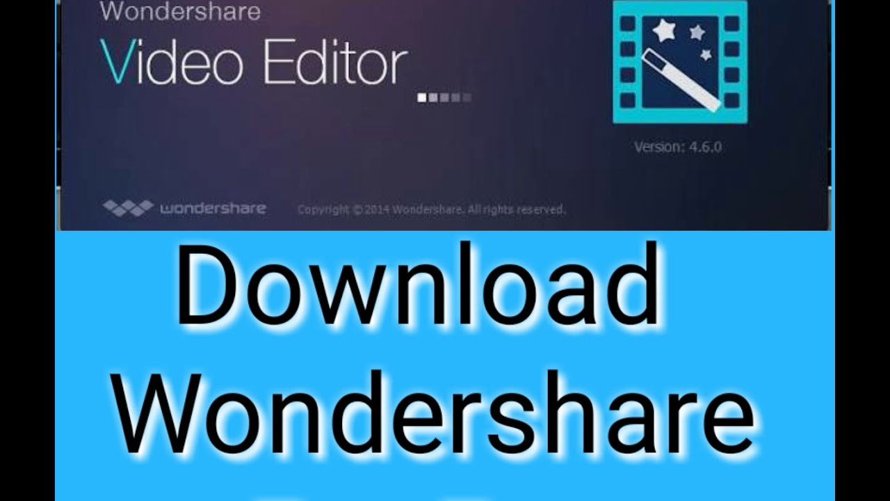 How To Download WonderShare Video Editor Free - YouTube