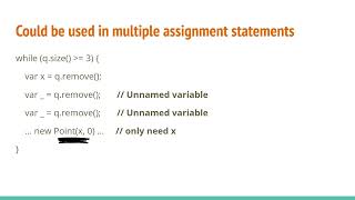 What are Unnamed Variables & Patterns In Java?
