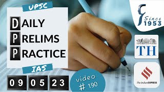 Daily Prelims Practice | 09 May 2023 | The Hindu & Indian Express | Current Affairs MCQ | DPP