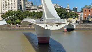 Puente De La Mujer Opening and Closing! WOW!! - Buenos Aires Argentina - ECTV