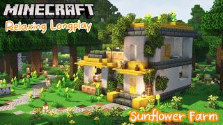 Minecraft Longplay | Cozy House Base Build (no commentary)