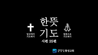 [한뜻기도] 시편 25편 7절