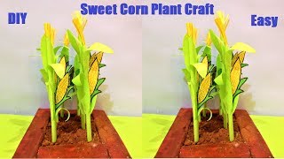 corn plant craft ideas for paper | diy | howtofunda