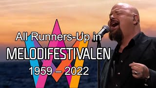 Runners-Up in Melodifestivalen (1959-2022)