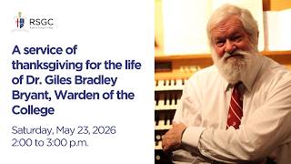 Dr Giles Bryant Memorial Service