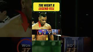 The Night Mike Tyson HIT THE CANVAS For The First Time! 😱🤯 #shorts