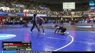 141 lbs Quarterfinal  : Josiah Gehr vs James Rodriguez | | College DIII Wrestling Championship