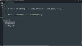 Why is it string.join(list) instead of list.join(string)?