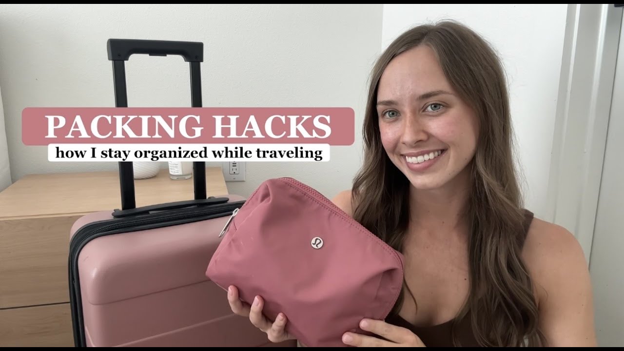 PACKING ORGANIZATION HACKS: How I Stay Organized While Traveling - YouTube