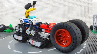 LEGO Experimental Ambulance, Fire Truck, Police Cars, Excavator Construction Toy Vehicles & Trucks