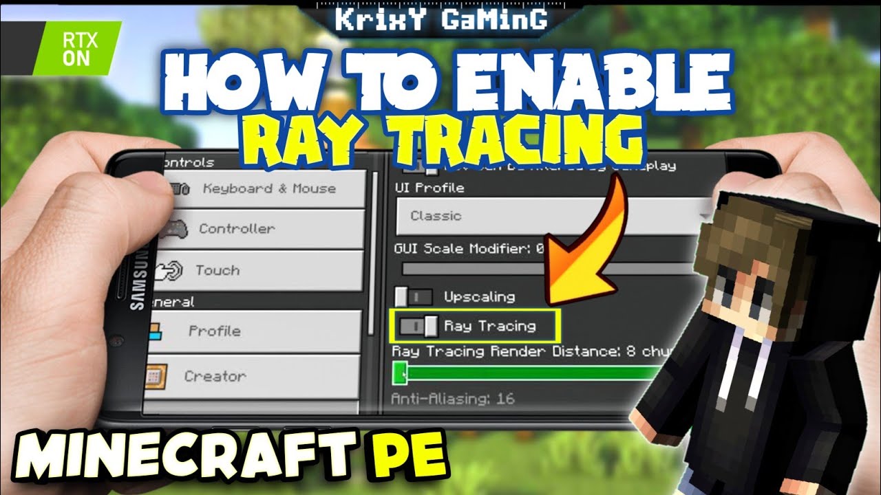 HOW TO ENABLE RAY TRACING IN MINECRAFT POCKET EDITION | MINECRAFT RTX ...