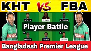 KHT vs FBA Fantasy Cricket Team Prediction | Khulna Tigers vs Fortune Barishal | BPL 2022 | BPL T20