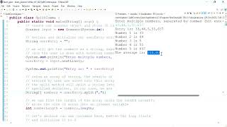 Java 82: Using the split method to get multiple user input separated by a comma