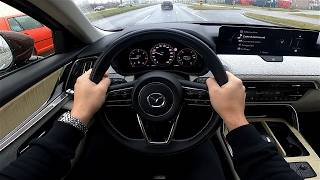 2025 Mazda CX-80 [3.3l e-Skyactiv D AWD, 254 HP] POV Test drive | Full-in depth review (7 seat)