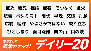 【デイリー語彙力 vol.103】聞き流して語彙力アップ！【日本語・カタカナ語】