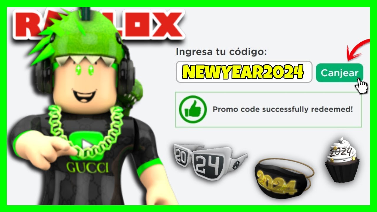 👉 TODOS LOS PROMOCODES DE ROBLOX *GRATIS* ENERO 2024 | ROBLOX - YouTube