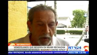 Venezolanos residentes en Miami reaccionan a la censura del portal web de NTN24
