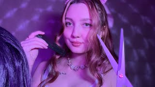 АСМР ПАРИКМАХЕРСКАЯ 💇‍♀️ Стрижка + уход за волосами ✃ ASMR Hairdresser