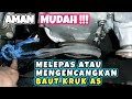 Cara Mudah Mengencangkan Atau Melepas Baut Kruk As, Crankshaft Mobil Toyota Kijang.