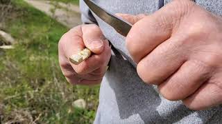 Technique de fabrication d'un sifflet en fresne par Jean Louis - Lozère avril 2021