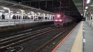 【貨物】金太郎EH500-18　コンテナ輸送　夜の大宮駅通過