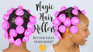 I Tried Magic Hair Rollers On My Type 4 Natural Hair... Whew! I Was NOT Ready For These Results!! 😳