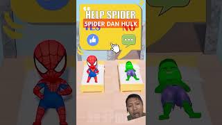 WAH MEREKA KENAK TANGKAP⁉️ #spiderman #hulk #funny #marvel #stopmotion #reaction #shorts #trending