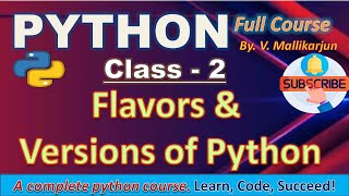 Flavors & Versions of Python Explained | CPython vs Jython vs PyPy | Python 2 vs Python 3