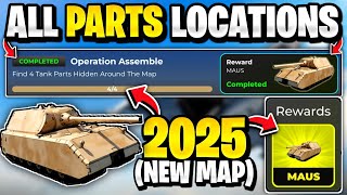 🔥*NEW MAP* ALL MAUS TANK PARTS LOCATIONS IN WAR TYCOON! ROBLOX WAR TYCOON MAUS TANK