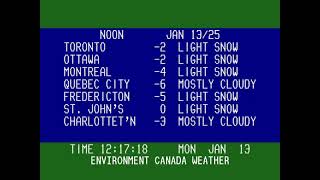 [24/7] Winnipeg Weather Channel | 80s/90s Cable TV