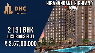 Hiranandani Highland At 📍Powai || 3 BHK Sample Flat Tour || Hiranandani Gardens Powai #3bhk #powai