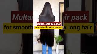 multani mitti hair pack for smooth silky long hair #shorts