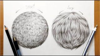 Drawing tutorial - How to draw realistic fur in graphite|Leontine van vliet