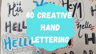 40 Hand Lettering Ideas! Easy Ways to Change Up Your Writing Style!
