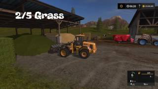 Farming Simulator 17 -Making Powerfood for cows