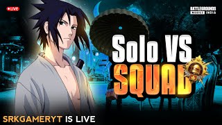 Solo vs Squad🔥 Gameplay 🔥SRK IS LIVE BGMI TELUGU LIVE @SRKGAMER99