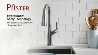 Explore HydroBlade™, MagnePfit™,  and Auto-Align™ Spray Head Technologies from Pfister Faucets