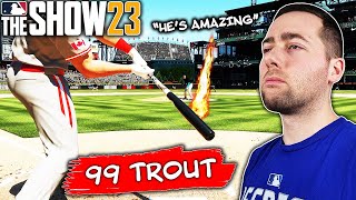 I Used 99 Mike Trout In My First Ranked Seasons Game On Mlb The Show 23