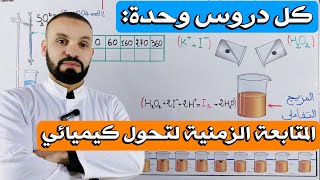 المتابعة الزمنية لتحول كيميائي / من الألف إلى الياء