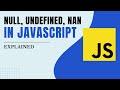 What are null, undefined and NaN values in javascript | Explained