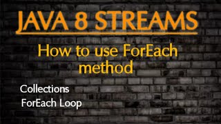 Foreach method in java 8 | Java 8 Stream