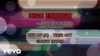 Damn Yankees - High Enough (Karaoke)