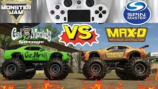 Rigs Of Rods Monster Jam Gas Monkey Garage Freestyle At Anaheim 2017