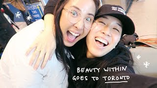 work day in my life | first business trip, skincare, toronto w/ beauty within & deciem