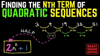 Finding the Nth Term of a Quadratic Sequence (1 of 2)