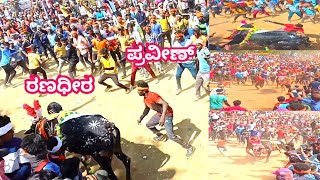 tamilnadu ranadeera v/s adaganti praveena habbada hori race bull