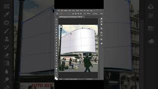 How To Create Curved Billboard Mockup || Photoshop Tutorial #shorts