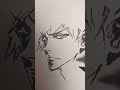 ブリーチの黒崎一護を作者っぽく一発描きしてみた shorts drawing