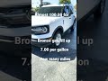 bronco gas fill up almost 100.00 how many miles mpg fill up bronco bronco sports whitebronco