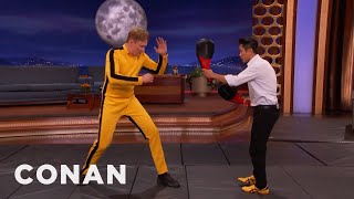 Steven Ho Teaches Conan How To Fight Like Bruce Lee | CONAN on TBS